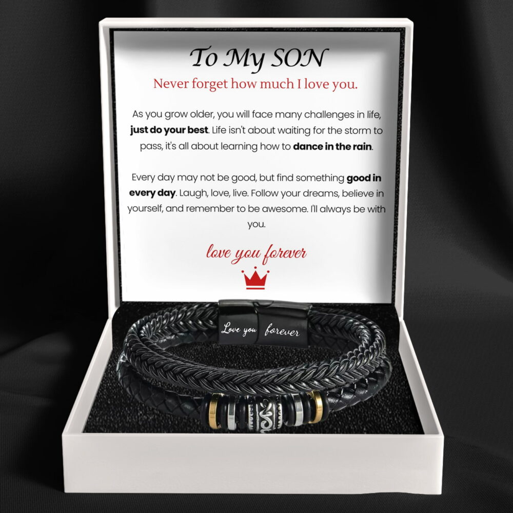 Mother And Son 'Love You Forever' Bracelet