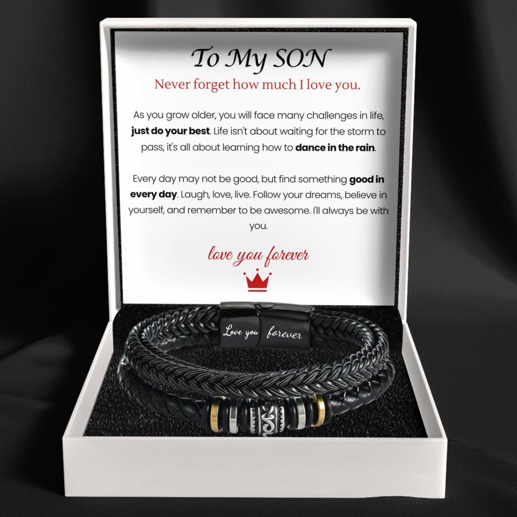 Mother And Son 'Love You Forever' Bracelet
