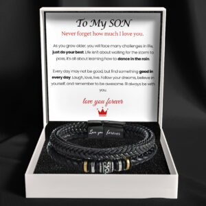 Mother And Son 'Love You Forever' Bracelet