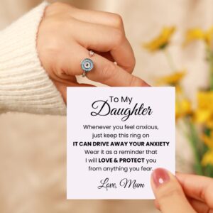To My Daughter - Evil Eye Fidget Ring