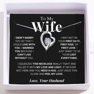 To My Wife - Love Heart Necklace - Your Last Everything