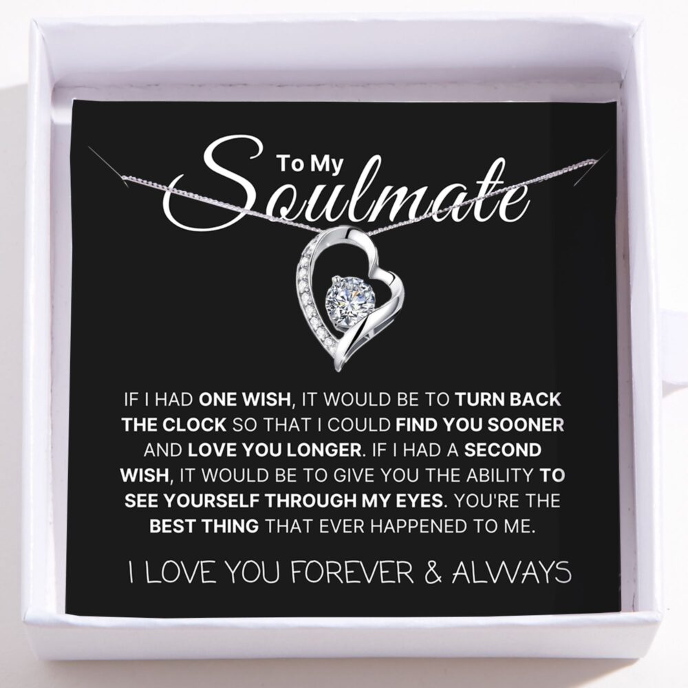 Love Heart Necklace For Soulmate - Find You Sooner And Love You Longer
