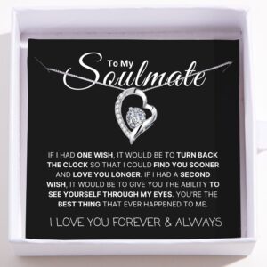 Love Heart Necklace For Soulmate - Find You Sooner And Love You Longer