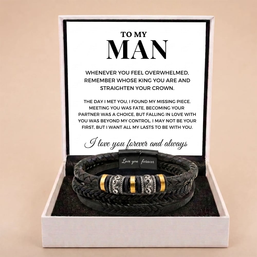 To My Man 'Love You Forever' Bracelet