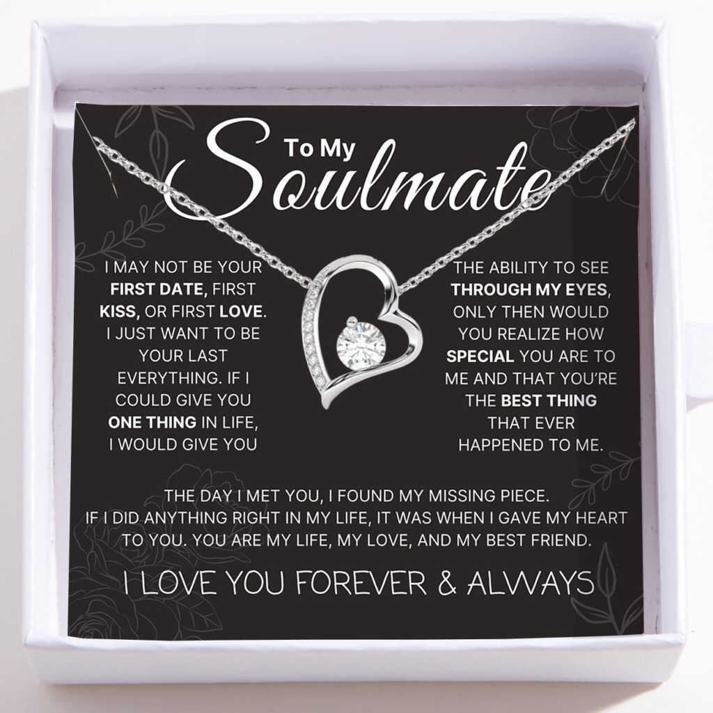 Love Heart Necklace For Soulmate - The Day I Met You