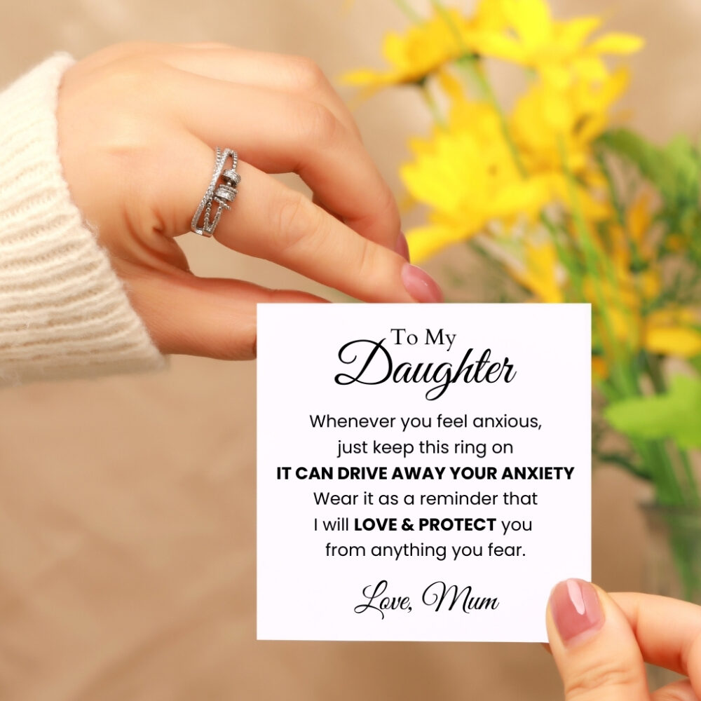 To My Daughter - Fidget Ring - 925 Sterling Silver