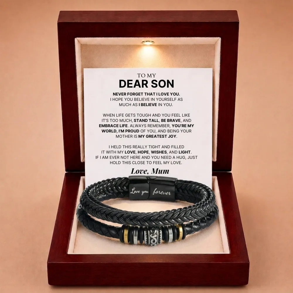 Mother And Son 'Love You Forever' Bracelet