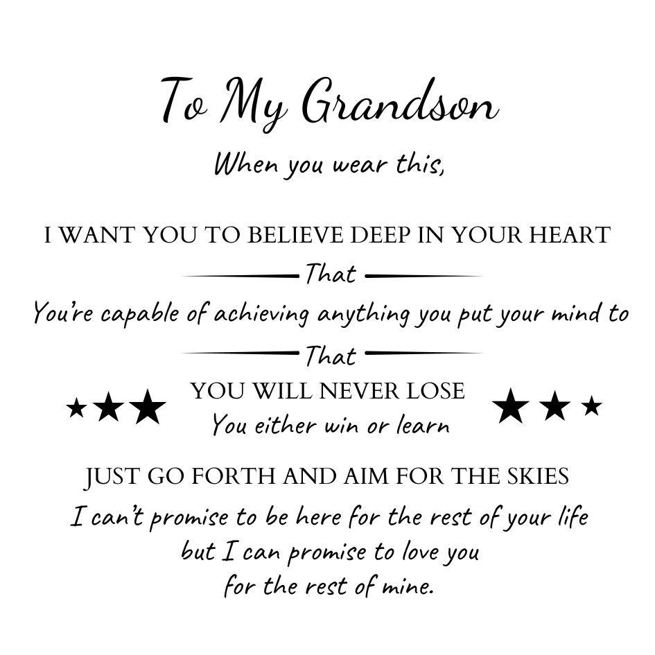 To My Grandson ‘Love You Forever’ Bracelet - Image 2