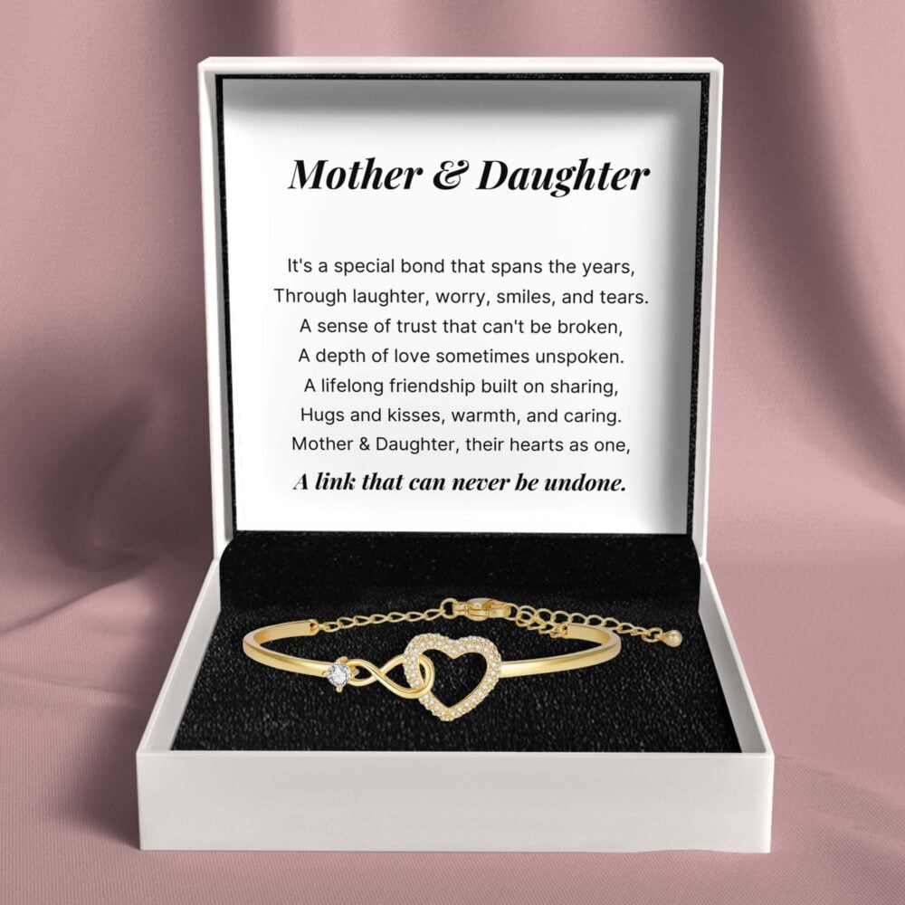 Mother Daughter - Infinity Heart Bracelet