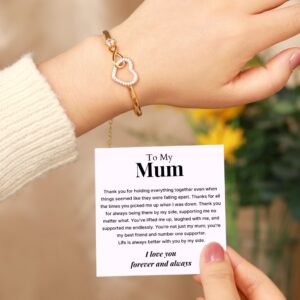 Infinity Heart Bracelet For Mum