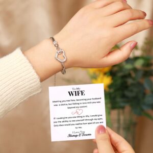 To My Wife - Infinity Heart Bracelet