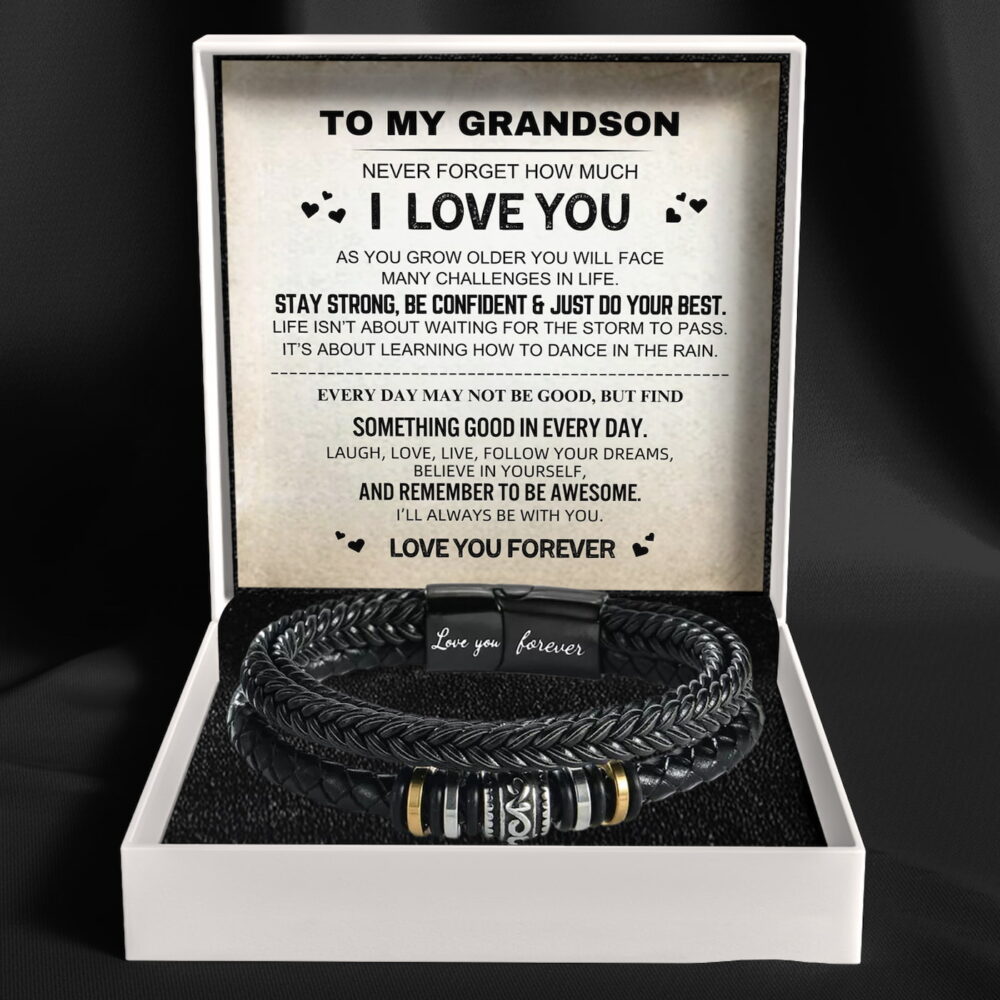 To My Grandson ‘Love You Forever’ Bracelet