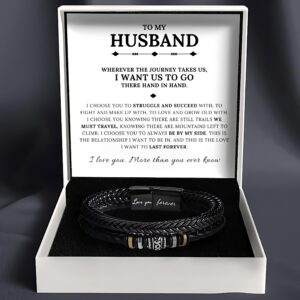 Husband 'Love You Forever' Bracelet & Card Gift Set