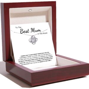 To The Best Mum Ever - Love Knot Necklace