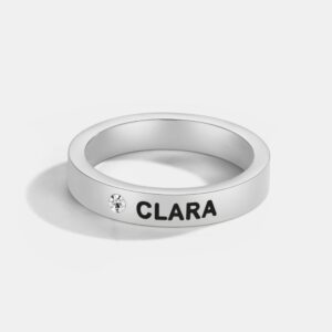 Birthstone Name Ring