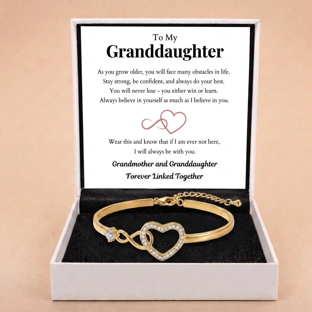 To My Granddaughter - Infinity Heart Bracelet