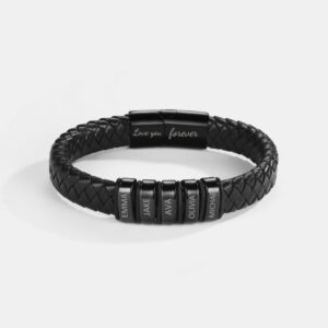 Inner Circle Classic Bracelet with Engraved Name Beads