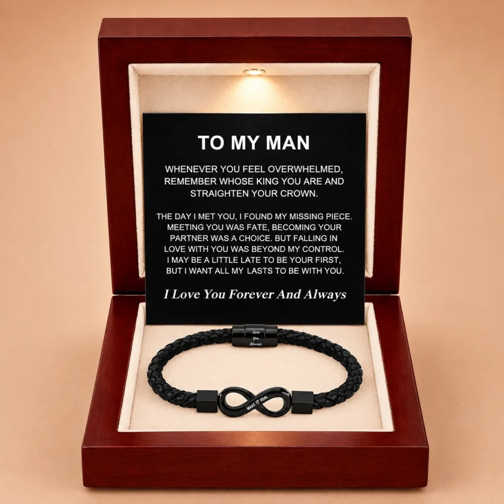 To My Man - Infinity Personalised Bracelet
