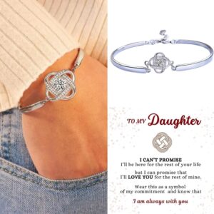 To My Daughter - Love Knot Bracelet - I Am Always With You