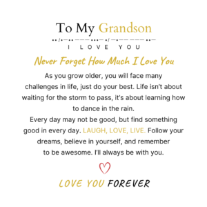 Grandson Message Card