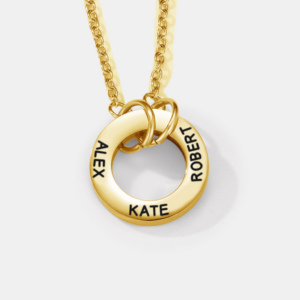 Circle Name Necklace