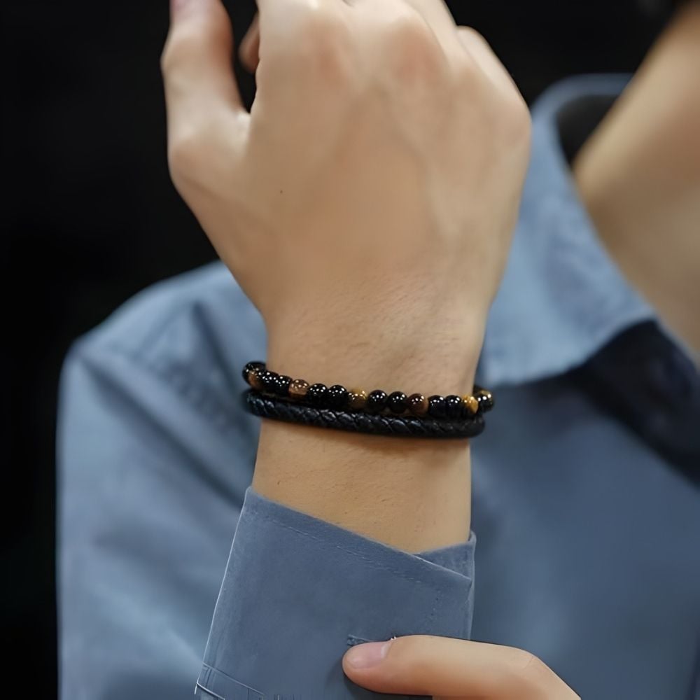 To My Son - Tiger Eye Protection Bracelet - Image 6