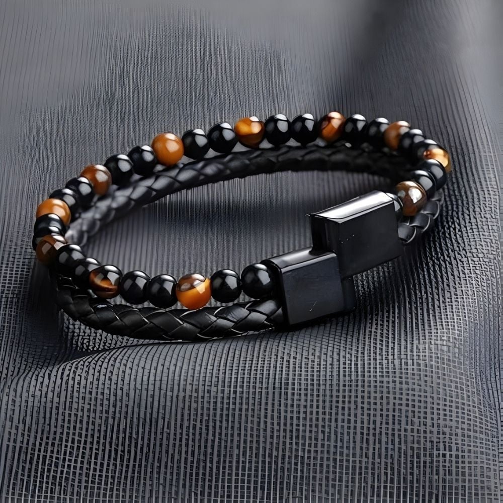 To My Son - Tiger Eye Protection Bracelet - Image 4