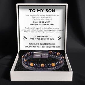 To My Son - Tiger Eye Protection Bracelet