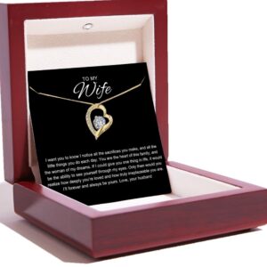 To My Wife - Love Heart Necklace