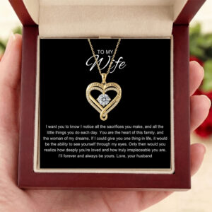 To My Wife - I Love You Forever & Always Necklace