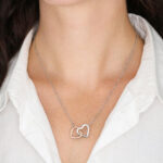 To My Daughter - Interlocking Heart Necklace - Something You Must Always Remember