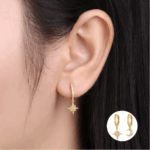 Moon and Star Earrings