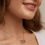 Interlocking Hearts Necklace For Sister - Lucky To Have You
