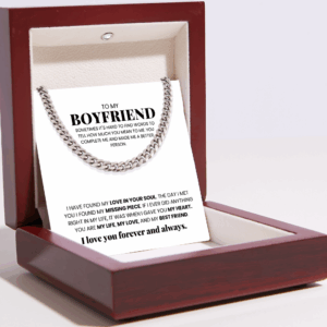 To My Boyfriend - Cuban Link Chain - My Life, My Love, My Bestfriend