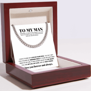 To My Man - Cuban Link Chain - My Life, My Love, My Bestfriend
